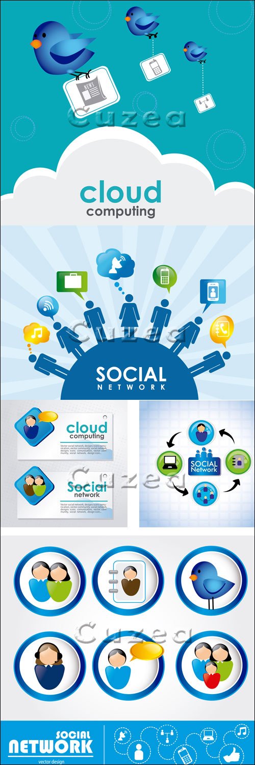  -  / Social network - vector stock