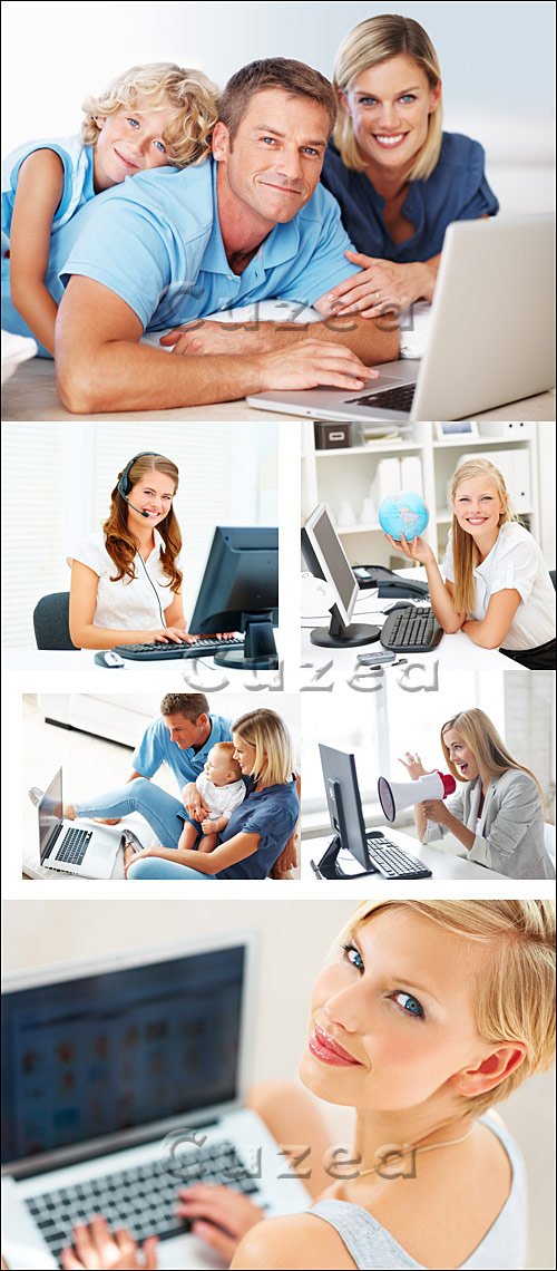    / People with notebook - Stock photo