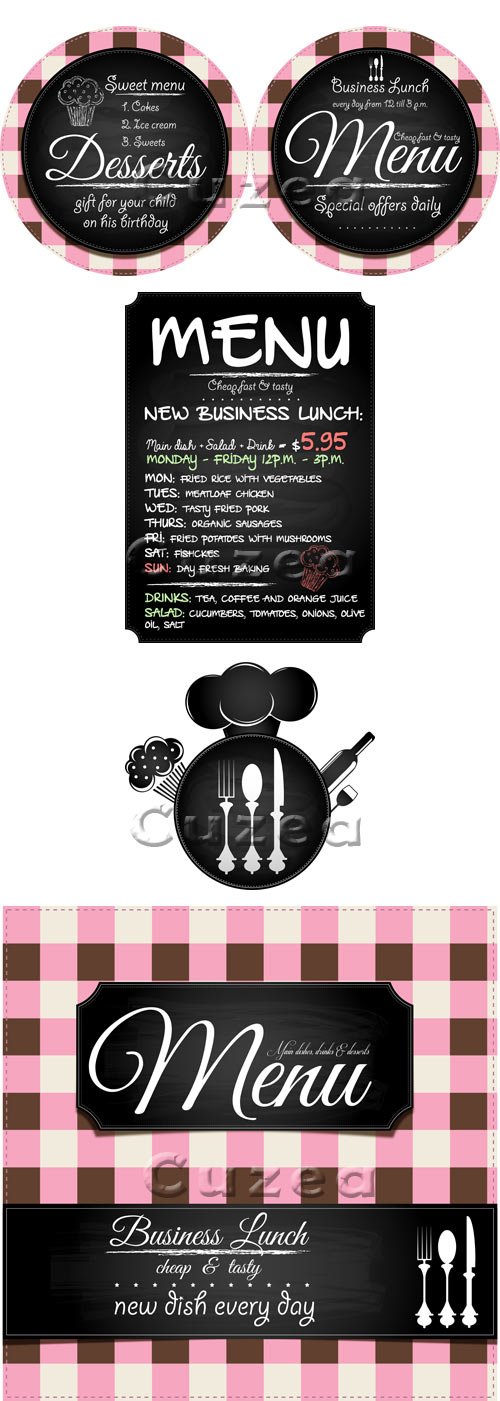     / Menu for business lanch - vector stock