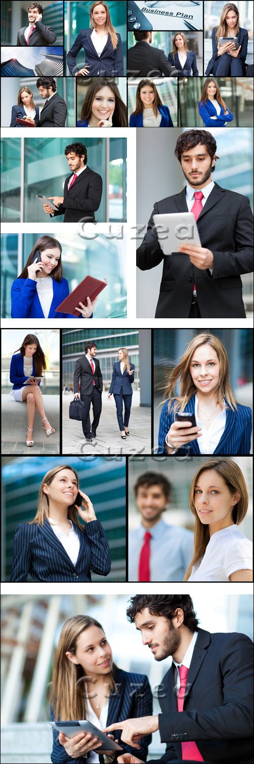    / Business people collage - stock photo