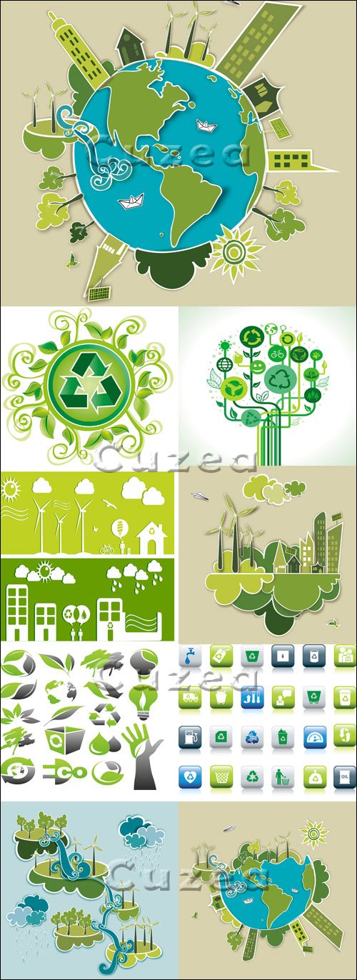   / Eco green concept - vector stock