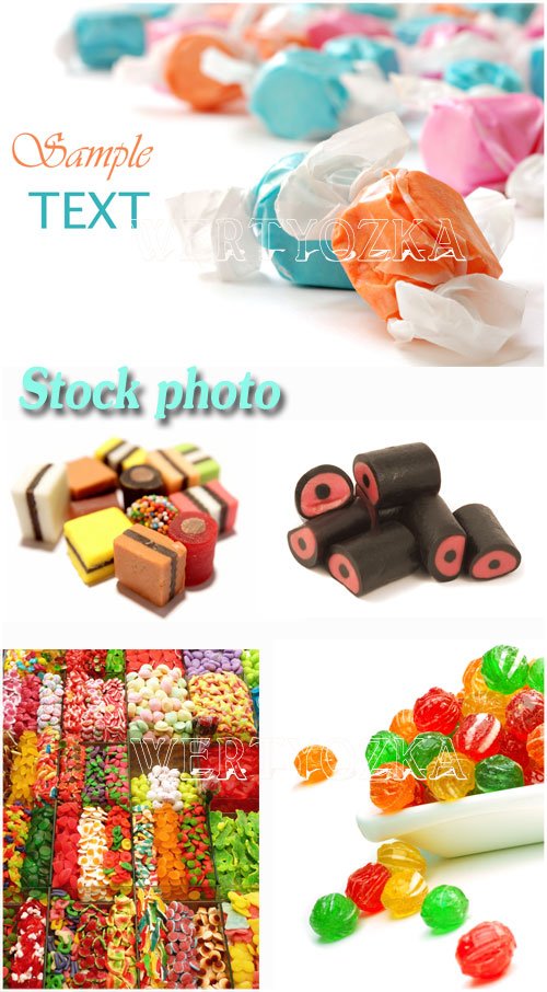 , ,  / Candy, caramel and sweets - Raster clipart