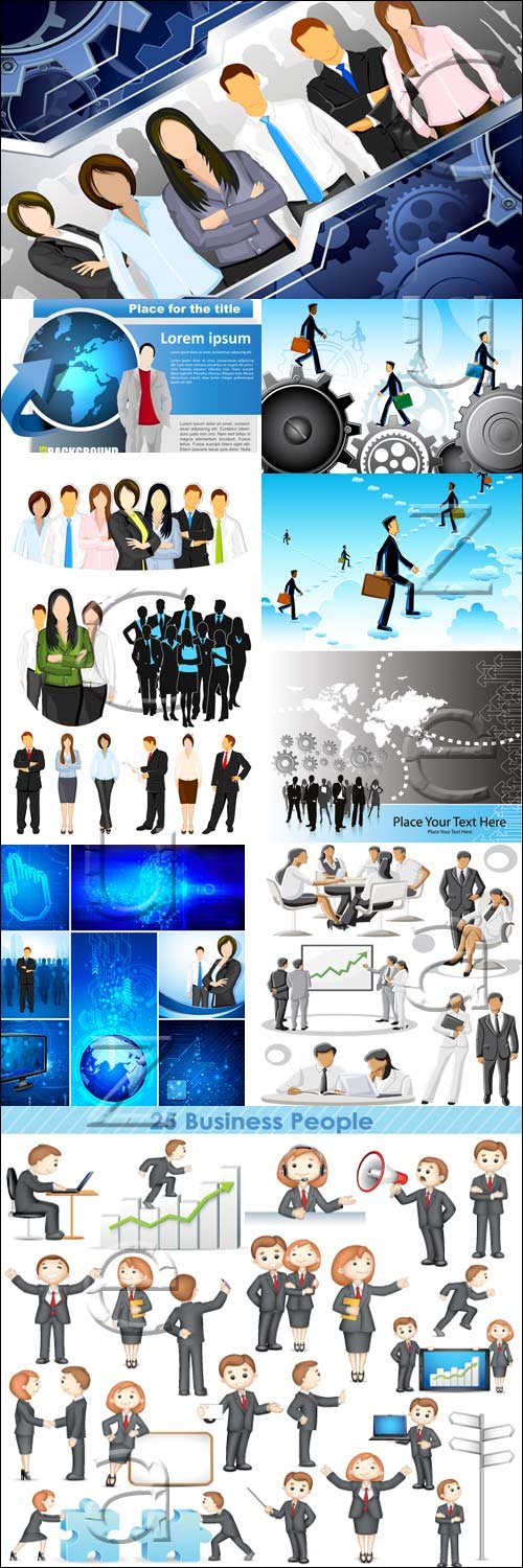    / Business collection in vector stock