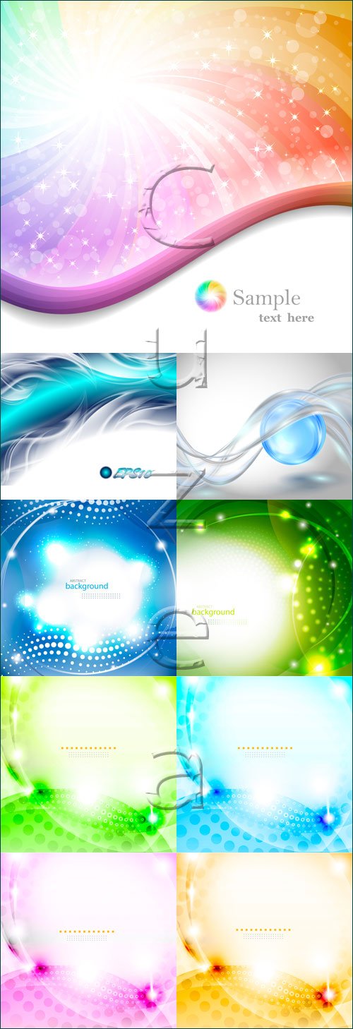  , 12 / Abstract banners, 12 - vector stock