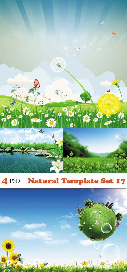 PSD  - Natural Template Set 17 