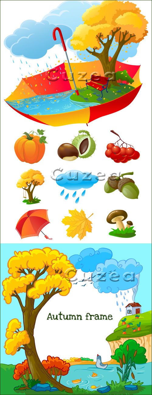 Autumn vector elements
