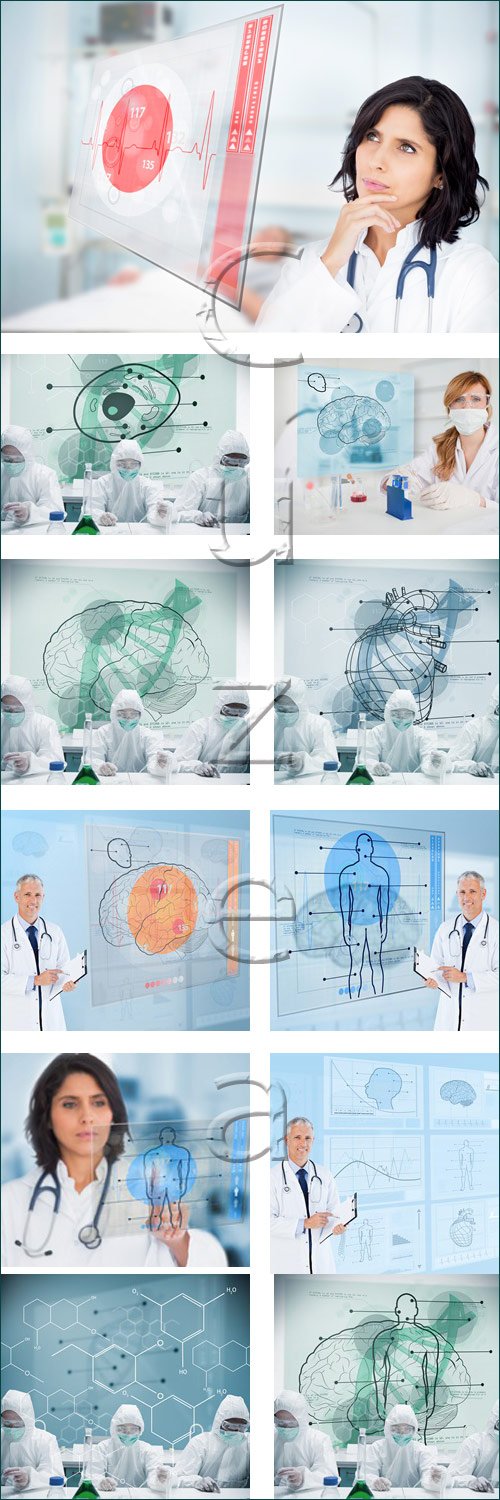 Medicine collage, 8 - stock photo