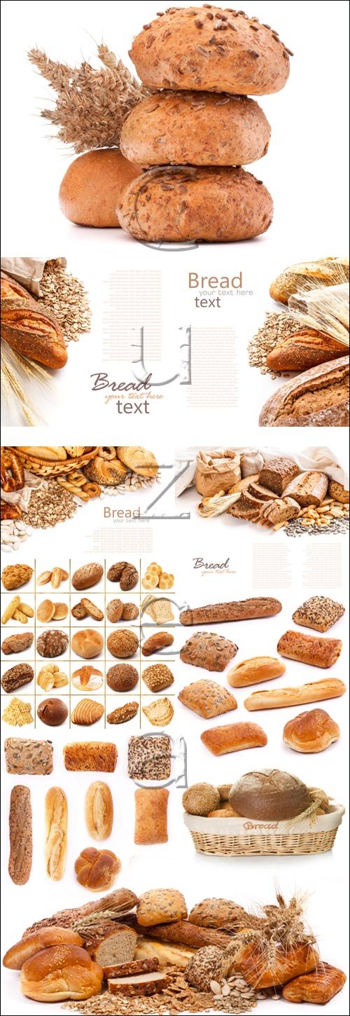 Bread and place for text - stock photo
