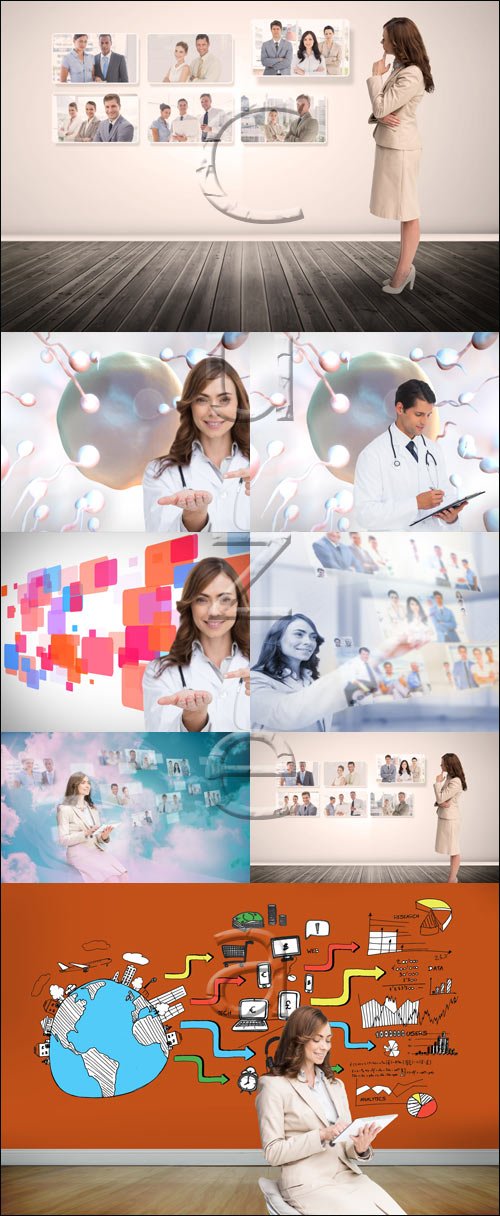 Medical creative collage - stock photo