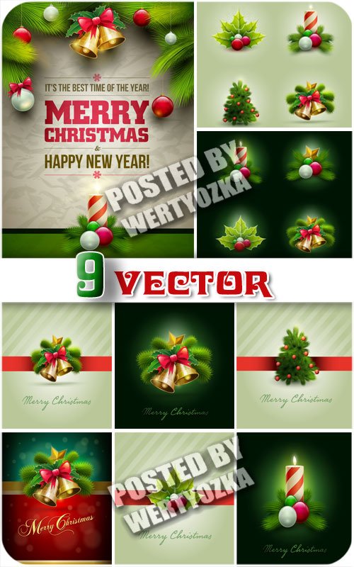    ,    / Christmas background - vector stock