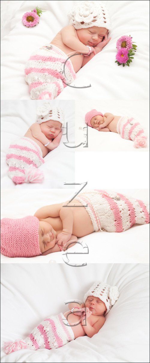 Small baby girl - stock photo
