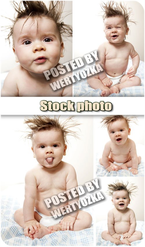    / Funny little baby - stock photos