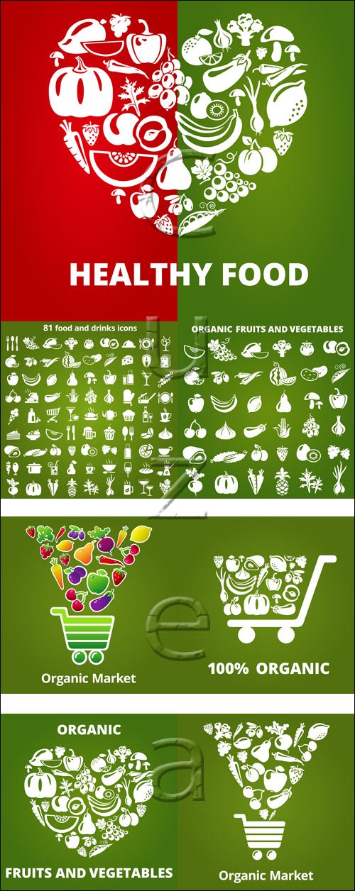 Food logo - vector stock