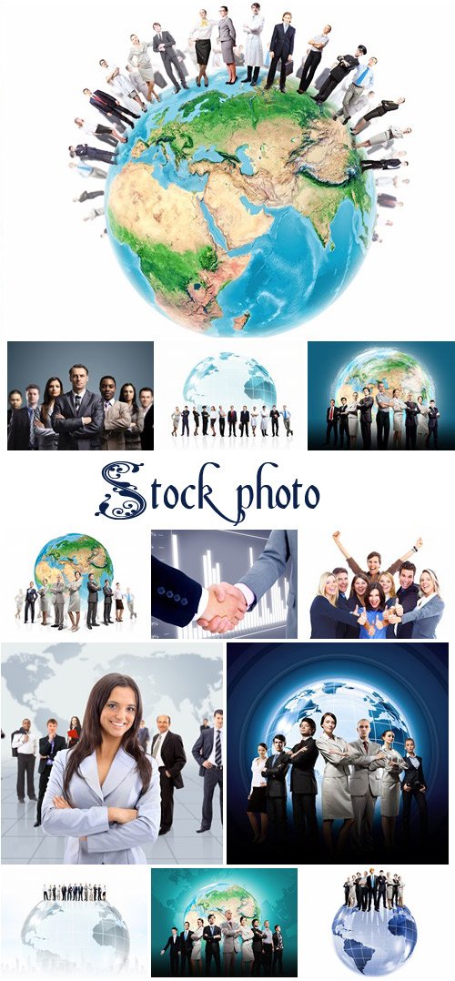 Business teamwork - stock photo