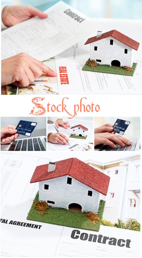 New home in credit - stock photo