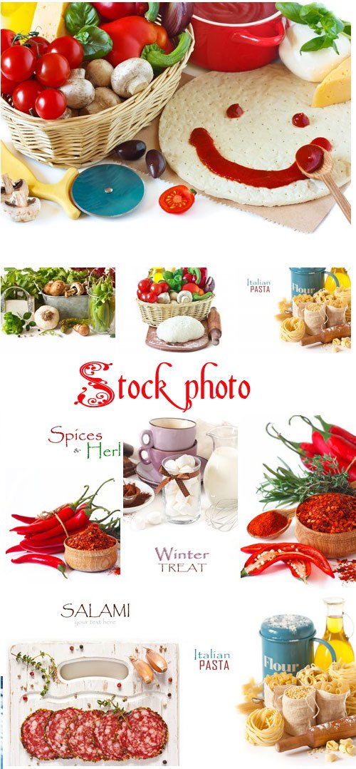 Food backgrounds, 8 - stock photo