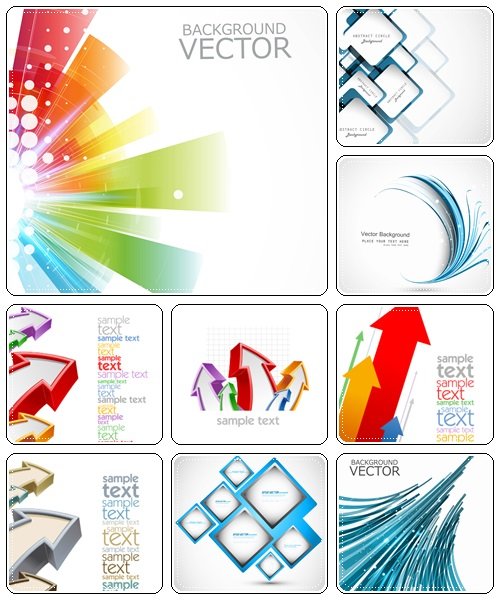 Vector background with color lines - vector stock