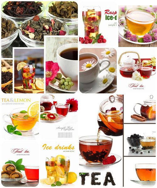 Herbal and fruit tea - stock photo