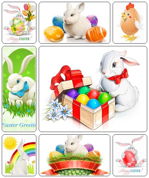 Fanny bunny for Easter - vector stock