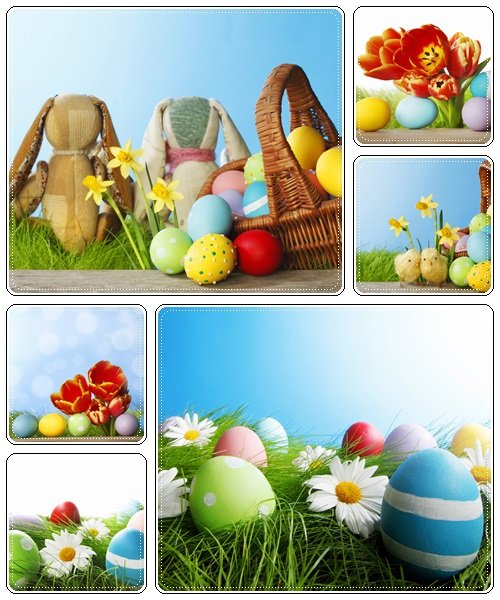 Easter Greeting Card - stock photo