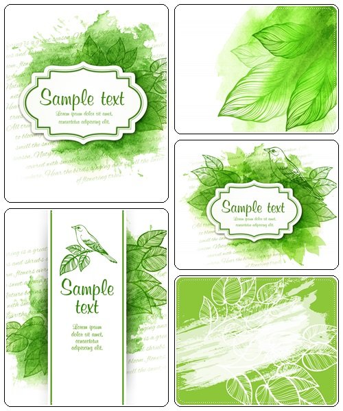 Spring backgrounds, 8  - vector stock