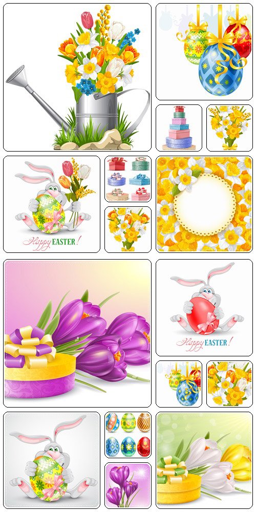 Easter vintage elements, 31  - vector stock