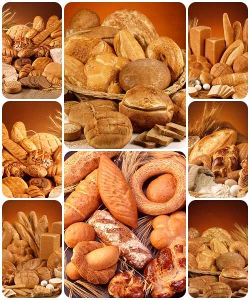 Variety of bread - stock photo