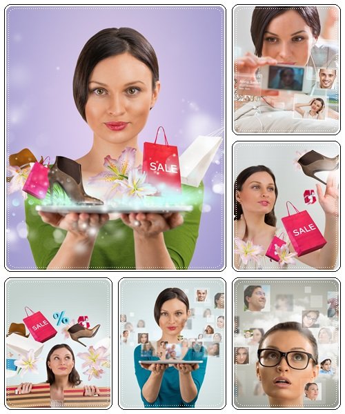 Woman shopping concept - Stock Photo