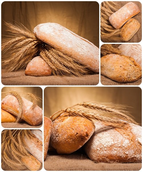 Assortment of baked bread  - Stock Photo