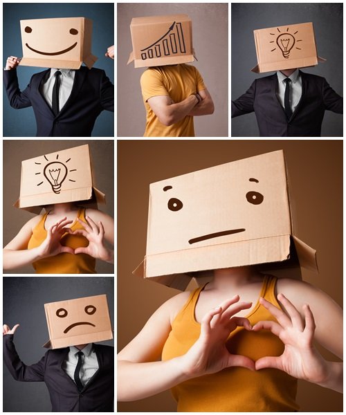 People with box, part 3 - Stock Photo