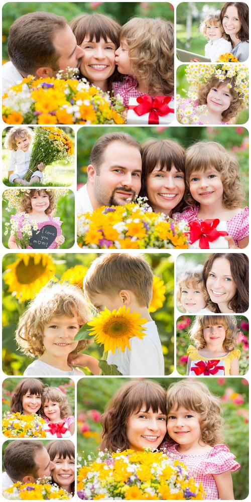 Happy young family, part 15 - Stock Photo