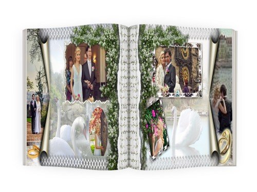 Красивый дизайнерский подарок - жених и невеста (psd layered)